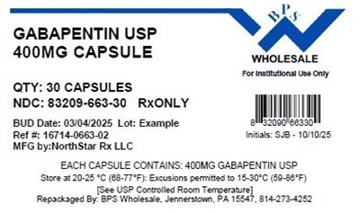 Gabapentin 400mg -30 (Gabapentin 400mg 16714 0663 02   30)